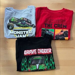 Monster Jam Kids Short Sleeve T-Shirt Set - New